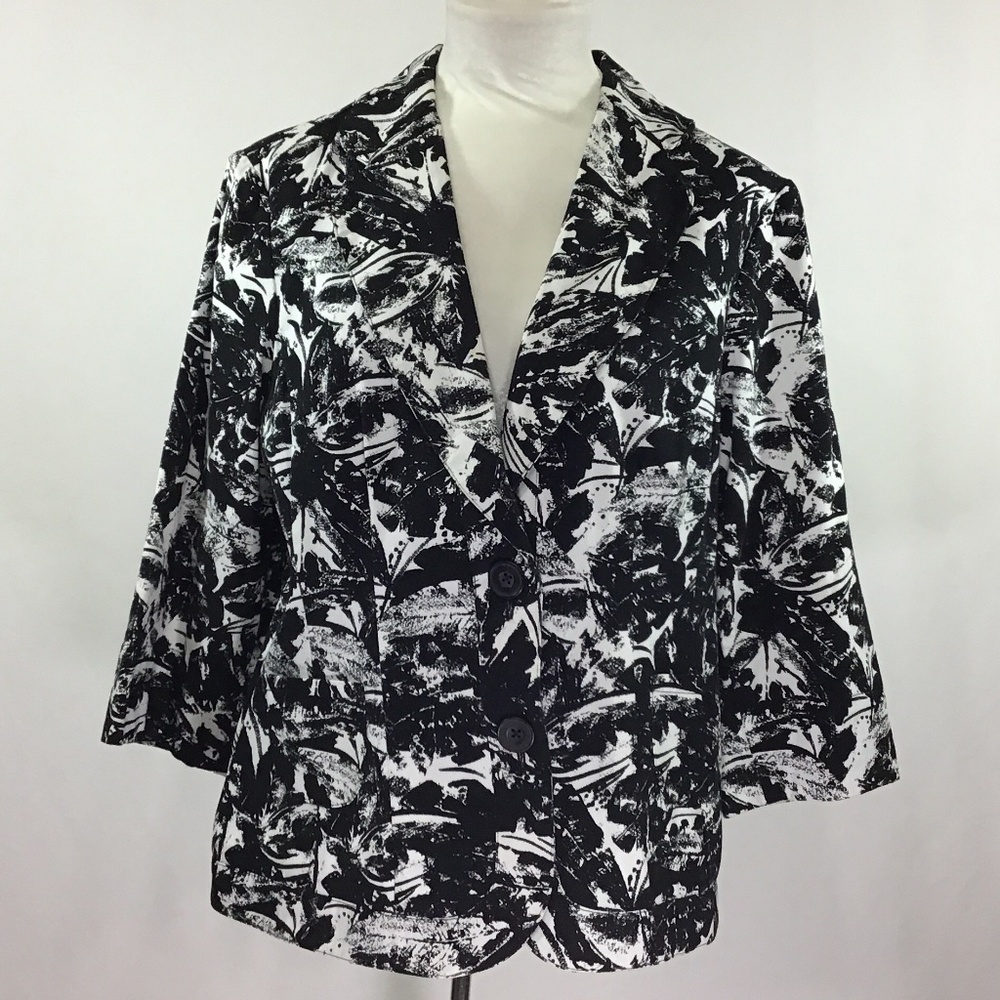 Coldwater Creek Black/White Blazer